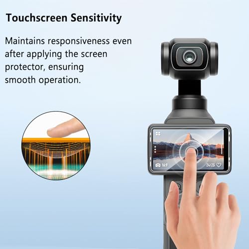 3+3 Pack for DJI Osmo Pocket 3/Pocket 4 Screen Protector + Camera Lens Protector, HD Clear Tempered Glass, Anti-fingerprint, Anti Scratch, Case Friendly for DJI Osmo Pocket 3 Tempered Glass - size: GH3+3-DJI Osmo Pocket 3-US