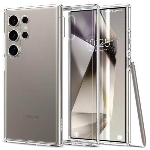 Spigen for Galaxy S24 Ultra Case, Ultra Hybrid [No Magnet Ring] [Anti-Yellowing] - Crystal Clear - color: Crystal Clear, size: Galaxy S24 Ultra