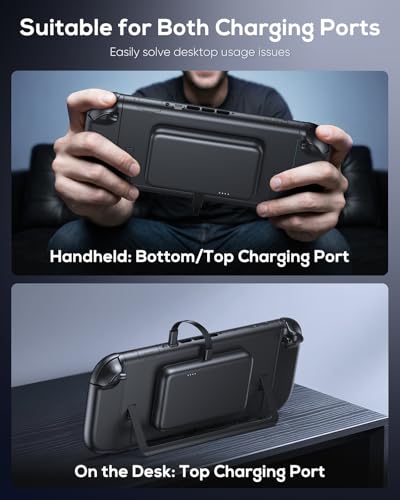 YUANHOT Magnetic Battery Pack for Nintendo Switch 2, 10000mAh Power Bank | 20W Fast Charger, Extended 3.5-9H Playtime, for Switch OLED Smartphone Portable Accessories, Ideal for Gaming and Travel