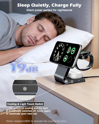 CloudValley 25W 3-in-1 for MagSafe Charging Station for Apple