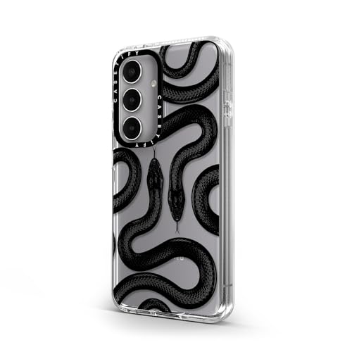 CASETiFY for Galaxy S24 Case - Impact Clear | Not Yellowing | 6.6 ft. Drop Protection | Black Kingsnake | Clear - color: Black Kingsnake, size: Galaxy S24