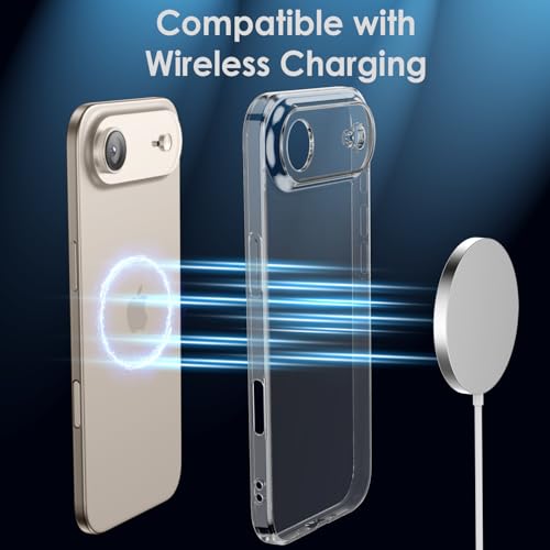 Shamo's Clear Slim Soft-Touch TPU Case for iPhone Air – Non-Slip Grip, Shock-Absorbing Protection, Ultra-Slim, Anti-Yellowing, Scratch-Resistant, Wireless Charging Compatible (for iPhone Air) - size: For iPhone Air