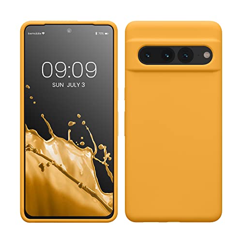 kwmobile Case Compatible with Google Pixel 7 Pro Case - TPU Silicone Phone Cover with Soft Finish - Mango - color: Mango, size: Pixel 7 Pro
