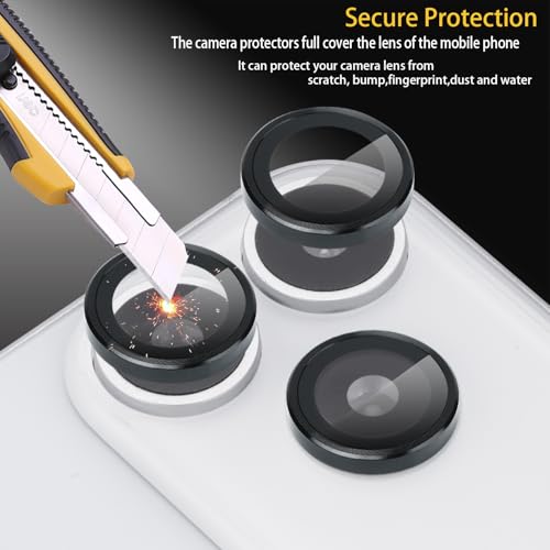 Camera Lens Protector for iPhone 17 Pro/17 Pro Max, Black - color: Black