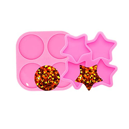 Super Glossy Resin Mold Phone Grip Epoxy Molds, Silicone Molds for Badge Reel DIY Telephone Stands Design (YMDY0533+DY1127) - color: YMDY0533+DY1127