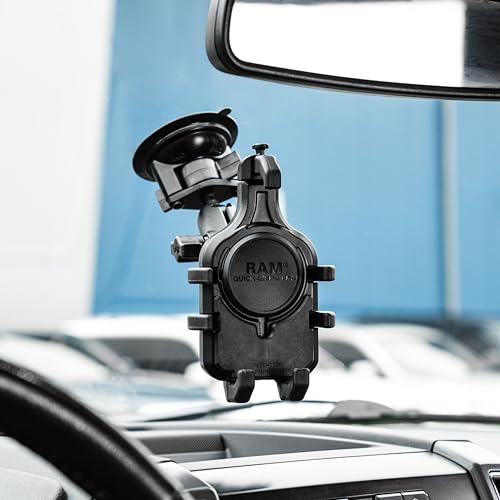 RAM MOUNTS Quick-Grip Pro Phone Mount with Twist-Lock Suction Cup