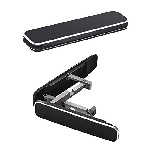 DWTB Phone Kickstand,Multi-Angle Aluminum Cell Phone Kickstand Attachment(Adjustable Angle)(Vertical and Horizontal Stand) Black