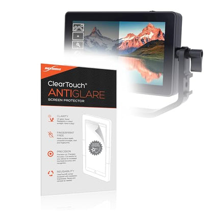 BoxWave Screen Protector Compatible with FeelWorld F6 Plus - ClearTouch Anti-Glare (2-Pack), Anti-Fingerprint Matte Film Skin - size: Anti-Glare (2-Pack)