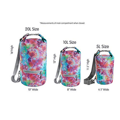 Skog Å Kust DrySak Roll Top Waterproof Bag, 5, 10 & 20 Liter - color: Tie Dye, size: 5 Liter