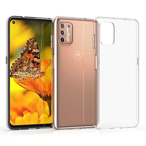 kwmobile Case Compatible with Motorola Moto G9 Plus - Clear Case Soft Slim Flexible Protective TPU Phone Cover - Transparent - size: Moto G9 Plus