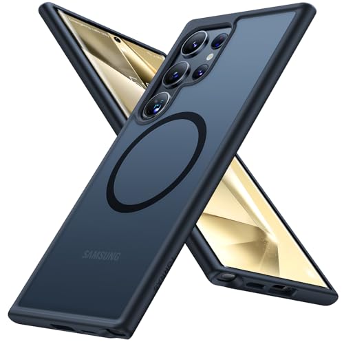TORRAS Magnetic Shockproof for Samsung Galaxy S24 Ultra Case, [18N Mighty Magnetic] [12FT Military Grade Drop Tested] [Compatible with MagSafe] Protective Slim Case for Samsung S24 Ultra Case, Black - color: Black, size: S24 Ultra 6.8"