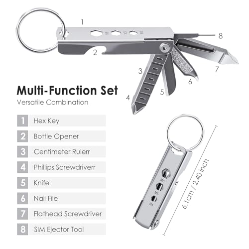 TENOC 7-in-1 Multi-Tool Keychain