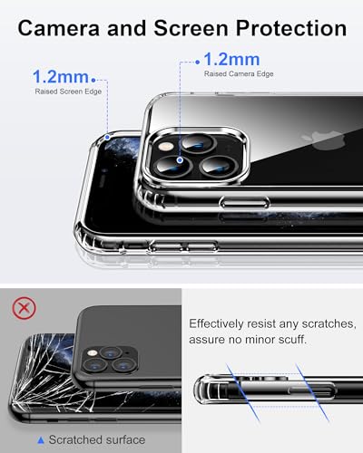 HOOMIL Case for iPhone 11 Pro 5.8-Inch, Non-Yellowing, Drop Protection, Anti-Scratch Transparent Hard Back Phone Cover - Green - color: Green, size: iPhone 11 Pro