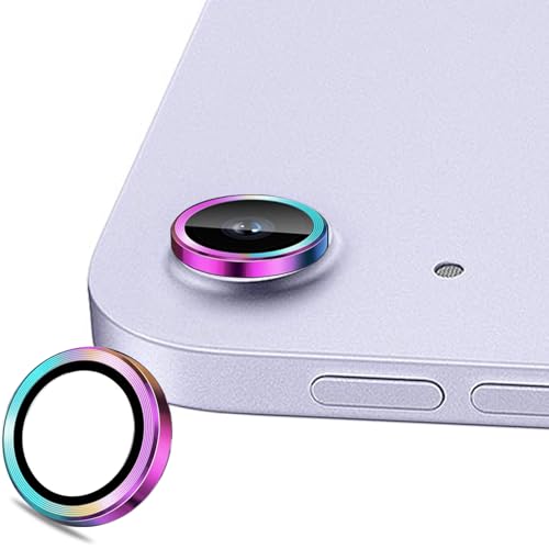 (2 Set for iPad Air 13 M3/ iPad Air 11/ iPad 11 A16 (2025) Camera Lens Protector, 9H Tempered Glass Camera Cover Protector Metal Ring Decoration Accessories (Color) - color: Color