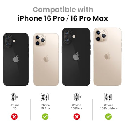 Tensea 3Pcs for iPhone 16 Pro / 16 Pro Max Camera Lens Protector - size: for iPhone 16 Pro/16 Pro Max