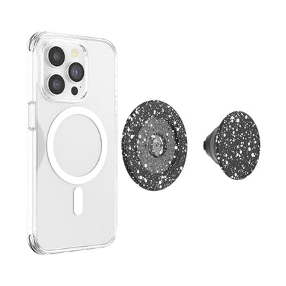 PopSockets Phone Grip for MagSafe, Magnetic Holder, Phone Stand, Black - Black Speckle - color: Black Speckle, style: MagSafe