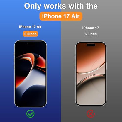 2 Pack for iPhone Air 6.5" Matte Privacy Screen Protector Anti-glare Anti-spy Tempered Glass Film Anti-fingerprint Easy Installation - size: iPhone Air