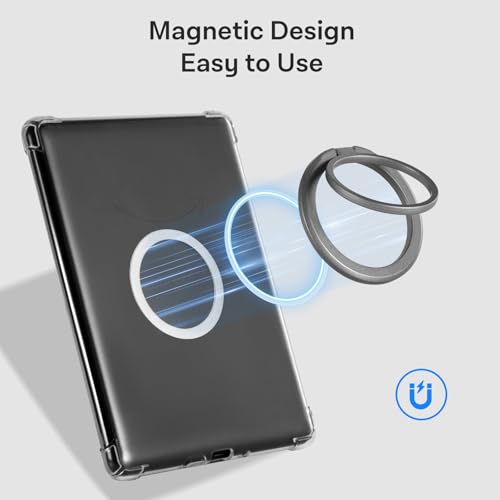 CoBak Magnetic Metal Ring Holder for Phone/Kindle/Tablet - color: Gray Ring