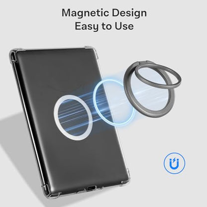 CoBak Magnetic Metal Ring Holder for Phone/Kindle/Tablet - color: Gray Ring