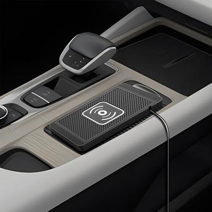 Wireless Car Charger Pad for Honda Pilot 4th Gen 2023 2024 2025 2026 15W Wireless Charging Mat Non-Slip Silicone Phone Charger DIY Trim-to-Fit Accessories,USB-C - color: USB-C
