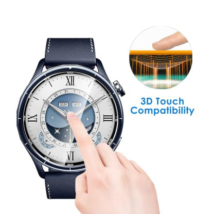 5 Pack Tempered Glass for Xiaomi Watch S5 1.43 inch Screen Protector,9H Hardness,Ultra Resistant,Anti-Fingerprints,No Bubbles,HD-Clear,Full Coverage Watch Film for Xiaomi Watch S5 - color: Xiaomi Watch S5