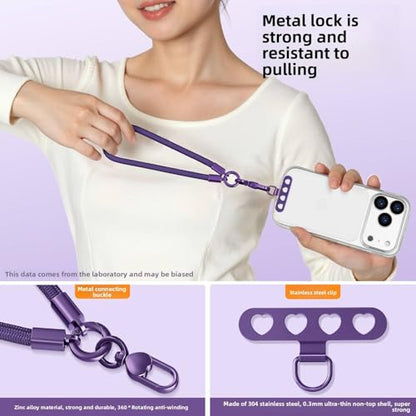 Phone Wrist Strap Lanyard Hand Wristlet with 360° Rotating Clip Stainless Steel Tether Buckle Finger Grip Strong Durable Anti-Tangle Universal for iPhone 17 Pro Camera Keychain Travel Beige - color: Beige