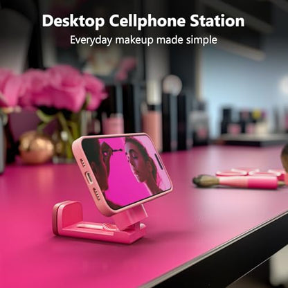 MiiKARE Magnetic Airplane Phone Holder Mount for Magsafe, Hot Pink - color: Hot Pink