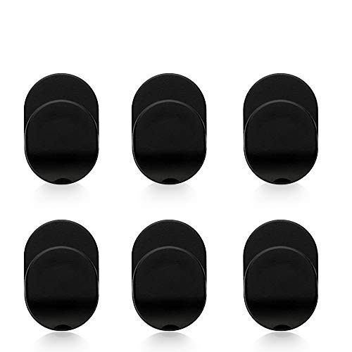 Sonku 6 Piece Ring Hook Mount Accessories, Upgrade Version Phone Mount Hook for Universal Cellphone Finger Ring Holder Grip Stand - (Black)