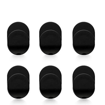 Sonku 6 Piece Ring Hook Mount Accessories, Upgrade Version Phone Mount Hook for Universal Cellphone Finger Ring Holder Grip Stand - (Black)