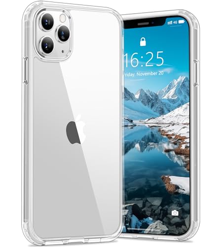 Vakoo Case for iPhone 11 Pro - Transparent | Anti-Yellowing, Crystal Clear Hard Back, Military-Grade Drop Protection, Supports Wireless Charging - color: Transparent, size: iPhone 11 Pro