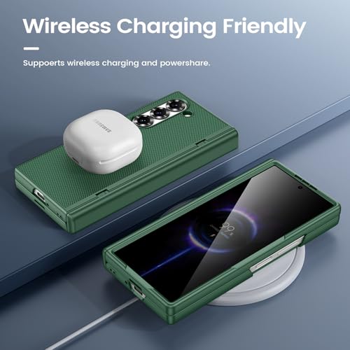 VEGO for Samsung Galaxy Z Fold 6 Case with Privacy Screen Protector Green - color: Green