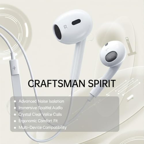 2Pack USB C Headphones Wired USBC Earbuds for iPhone 17 16 15 Pro Max