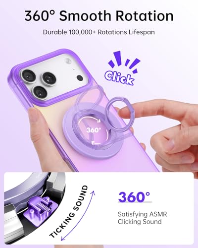 SYNCWIRE for MagSafe Phone Grip, Magnetic Phone Ring Holder - color: Lavender