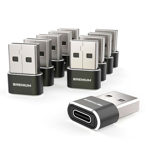 USB to USB C Adapter 10-Pack, Type-C Female to A Male