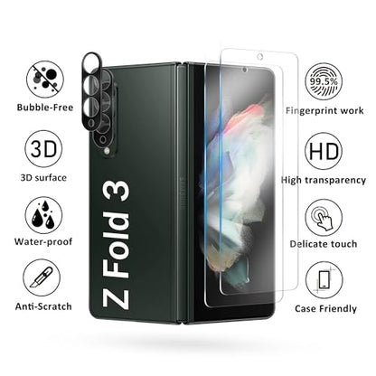 6 Pack for Samsung Galaxy Z Fold 3 Screen Protector - size: 6.70-inch