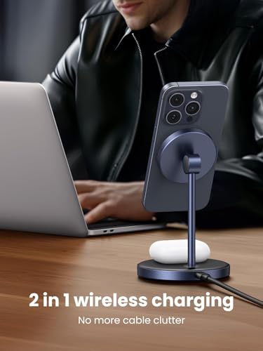UGREEN MagFlow 2-in-1 MagSafe Compatible Wireless Charging Stand