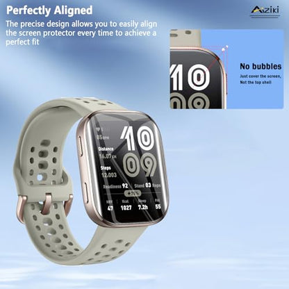 Aiziki（6 Pack Compatible for Amazfit Bip 6 Screen Protector, Flexible TPU Film [Not Glass], Full Coverag, HD Clear, Easy Install, Bubble Free for Amazfit Bip 6 Screen Protector - size: RM6-Amazfit Bip 6-US