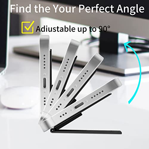 Mini Phone Kickstand, Folding Invisible Portable Metal Cell Phone Stand Holder for Desk, Compatible with iPhone, Samsung and All Cellphones, Black - color: Black
