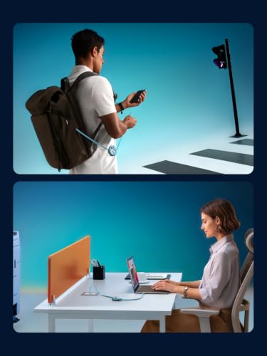 UGREEN Nexode 100W Retractable Cable Honkai: Star Rail, Glacier Blue, 3.3FT - color: Glacier Blue