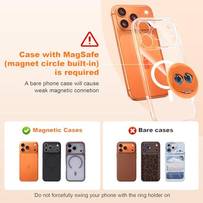 MagSafe Phone Grip, Orange - color: Orange