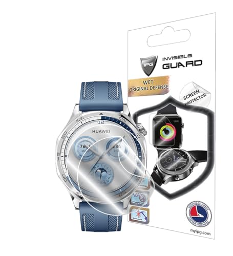 IPG Made for Huawei Watch GT 5 46mm Smartwatch Hydrogel Screen Protector (2 Units) Invisible HD Clear Film Anti Scratch Guard-Smooth/Self-Healing/Bubble Free for GT5-46mm - size: GT 5 46mm