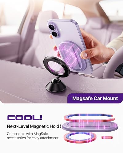 andobil [2026 Woven Comfort] Magnetic Phone Grip for MagSafe w/Finger Strap - color: Purple