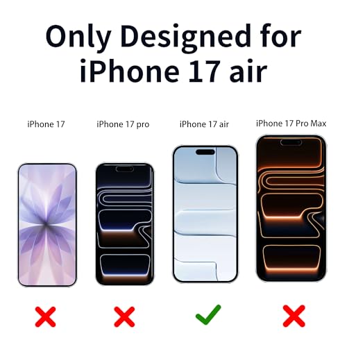 Juvraixo for iPhone Air Privacy Screen Protector 6.5 inch 17 Air