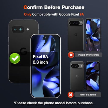 LK 2+2 Pack for Google Pixel 9a Screen Protector + Camera Lens Protector - size: Pixel 9a