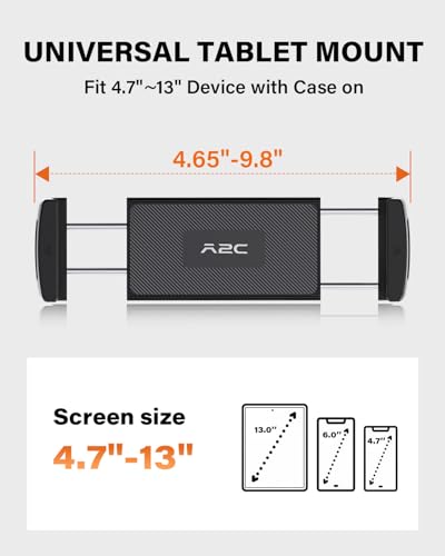 A2C Tablet Mount for Peloton Bike - Adjustable Clamp Mount for Handlebar