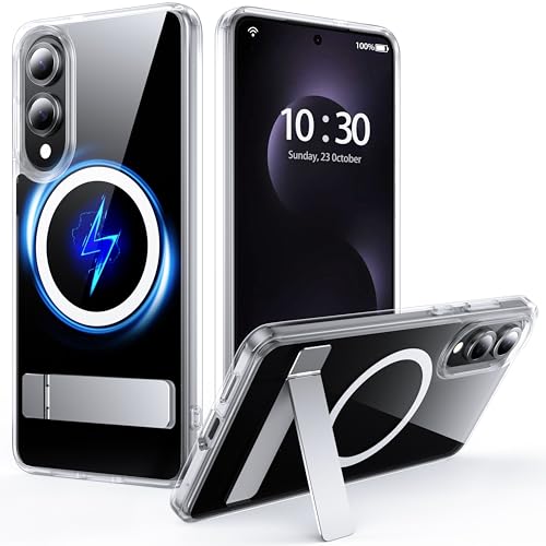 for Samsung Galaxy S25 Edge Case with MagSafe - color: Clear, size: Galaxy S25 Edge with Stand