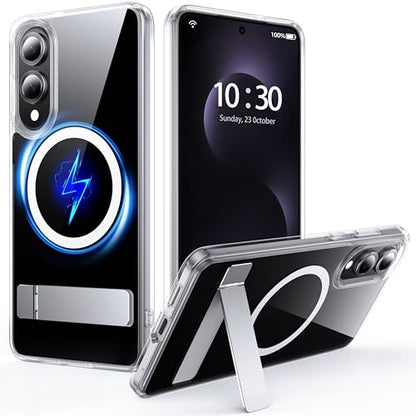 for Samsung Galaxy S25 Edge Case with MagSafe - color: Clear, size: Galaxy S25 Edge with Stand