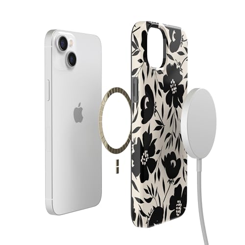 Casely iPhone 14 Plus Case | Dark Fantasy | Contrast Floral | Compatible with MagSafe | Classic Ultra Slim Design - color: Dark Fantasy | Contrast Floral