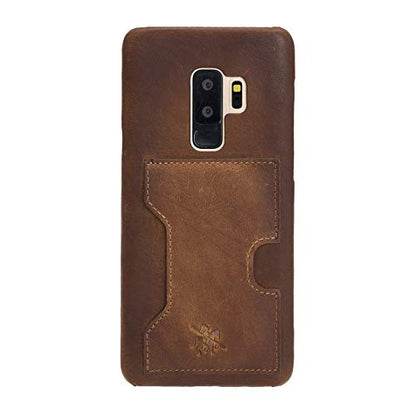 Venito Florence Leather Wallet Phone Case Compatible with Samsung Galaxy S9 - Extra Secure with RFID Blocking - Detachable Phone Wallet - Antique Brown - color: Antique Brown, size: S9