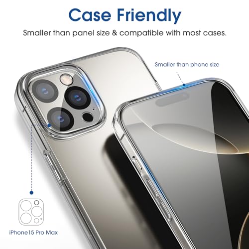 amFilm OneTouch for iPhone 16 Pro Screen Protector 6.3'' Tempered Glass - size: IPH16P-6.3”